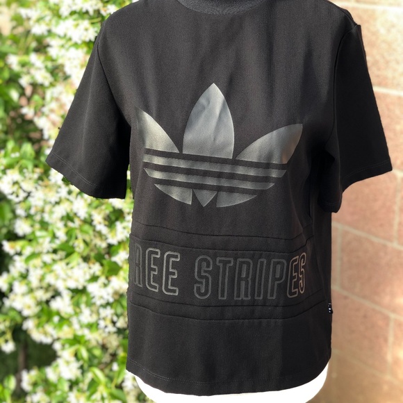 Adidas Black Short Sleeve Tee Turtleneck - Picture 6 of 9